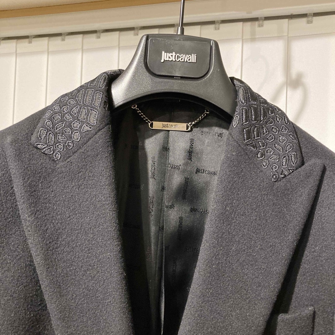 未使用】Just Cavalli ジャストカヴァリ/チェスターコート/46/ 未使用】Just Cavalli ジャストカヴァリ/チェスターコート/46/
