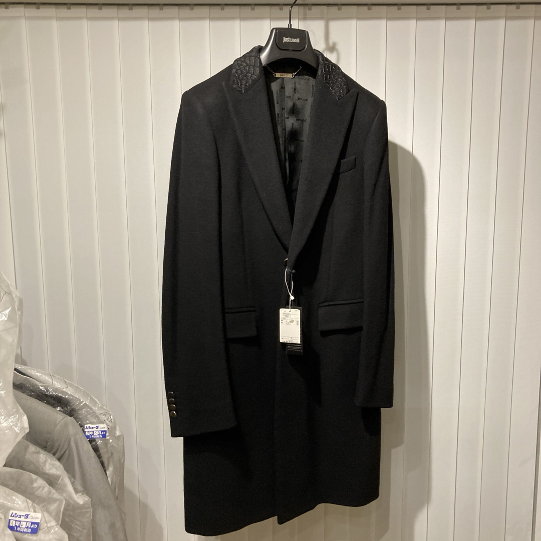 未使用】Just Cavalli ジャストカヴァリ/チェスターコート/46/ 未使用】Just Cavalli ジャストカヴァリ/チェスターコート/46/