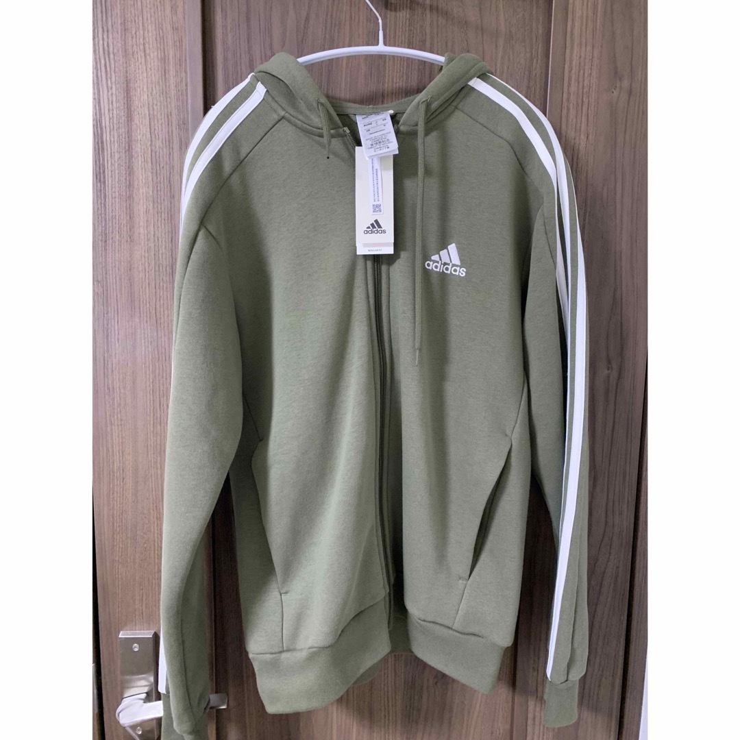 adidas - adidas パーカー カーキ オリーブ フルジップパーカー adidas - adidas パーカー カーキ オリーブ フルジップパーカー