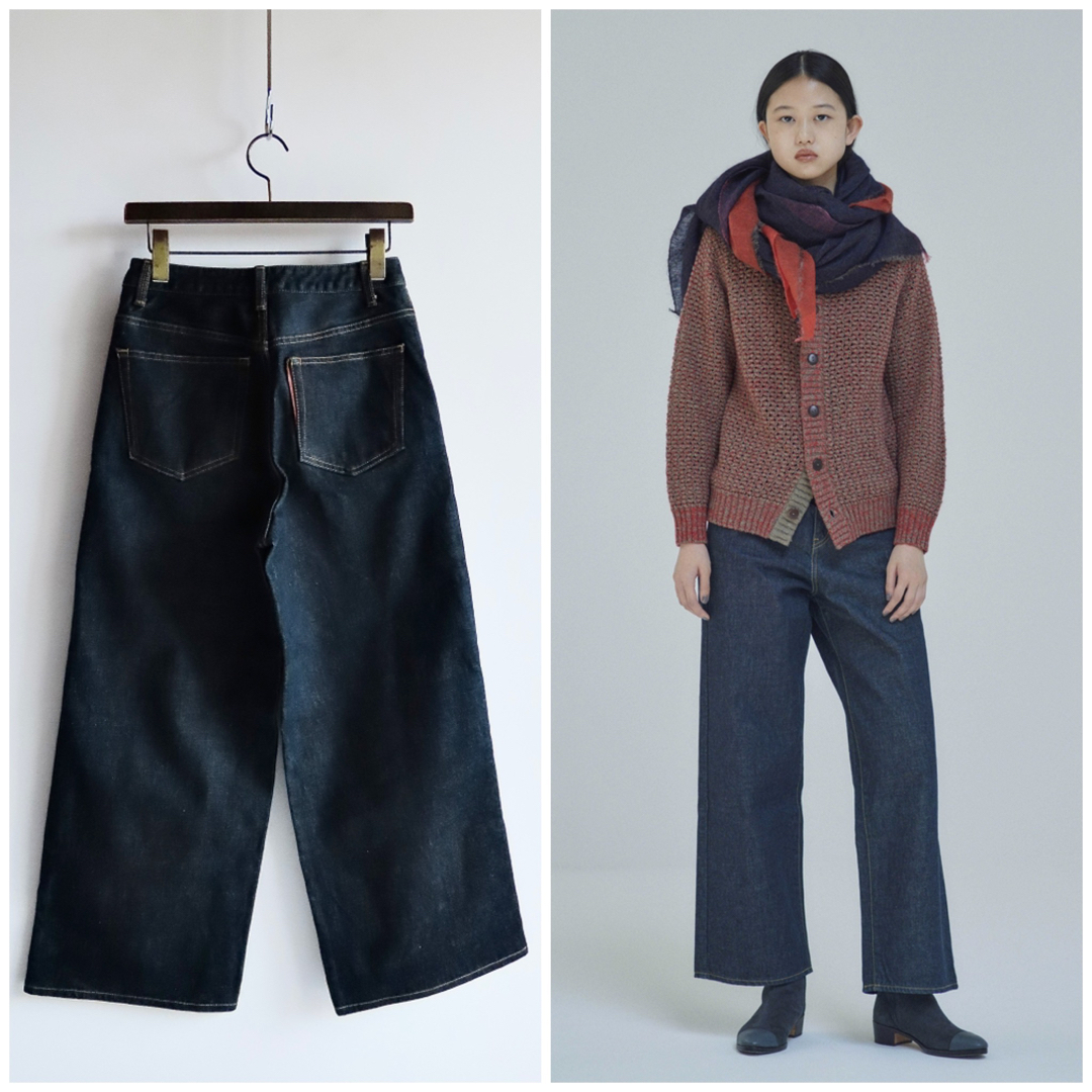 美品パラスパレス13.5ozストレッチデニムワイドパンツ2 美品パラスパレス13.5ozストレッチデニムワイドパンツ2