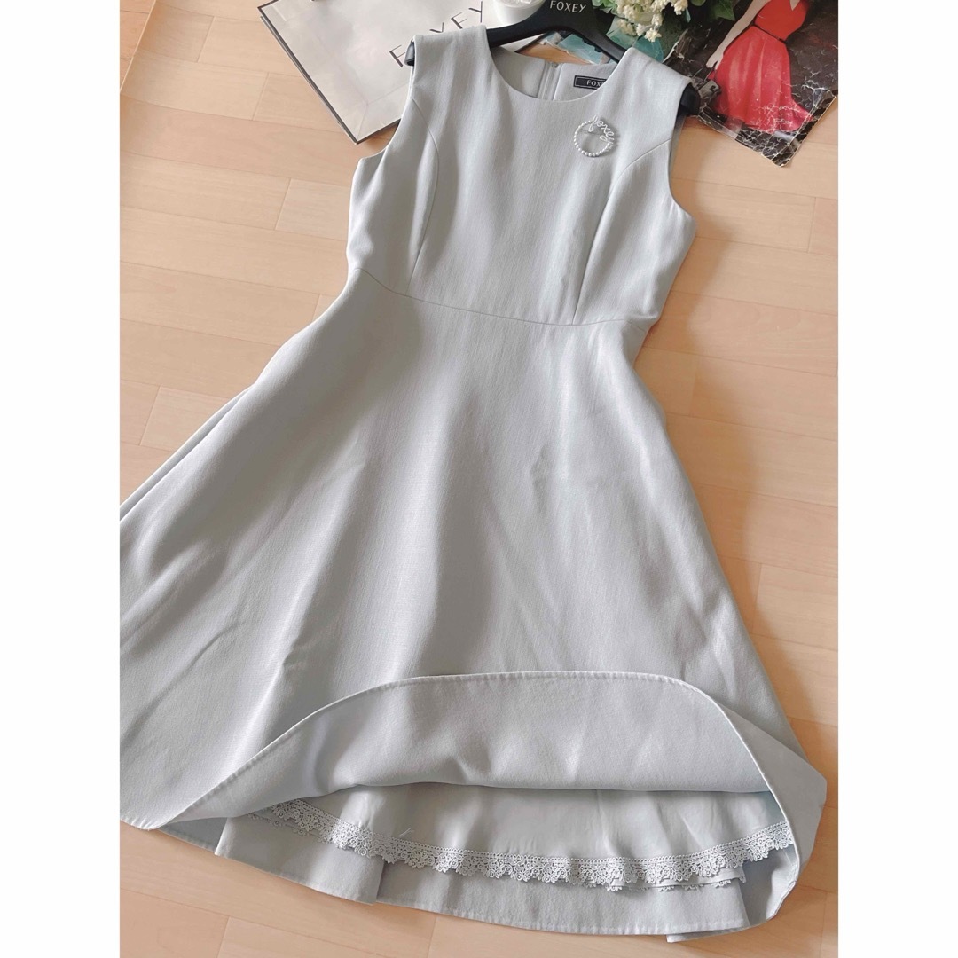 極美品!FOXEYブディックウールワンピース 40 Rene foxey 極美品!FOXEYブディックウールワンピース 40 Rene foxey