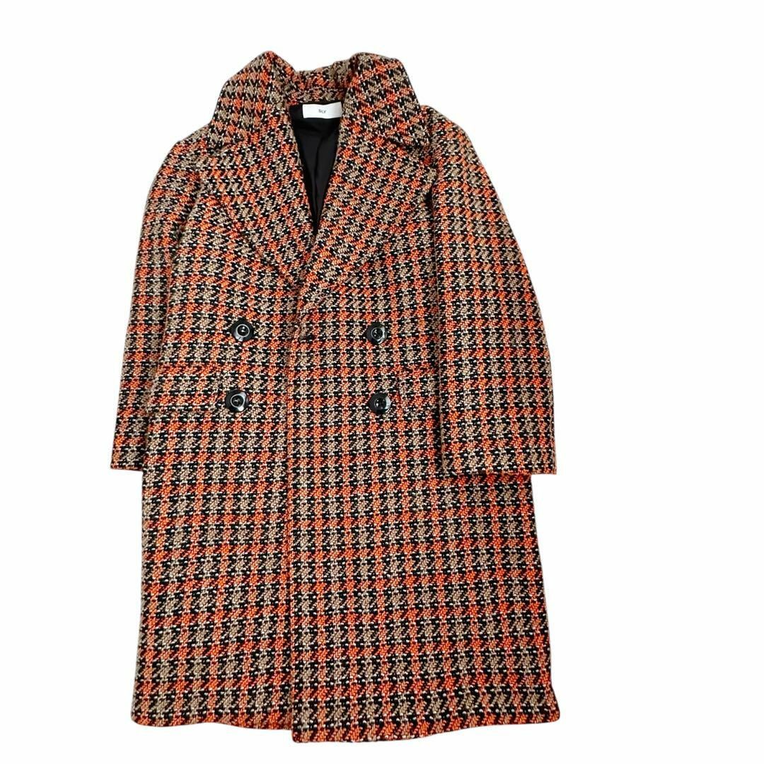 SLY(スライ)の【新品未使用】【SLY】DOMMY CHECK COAT　S／BLK７ レディースのジャケット/アウター(チェスターコート)の商品写真