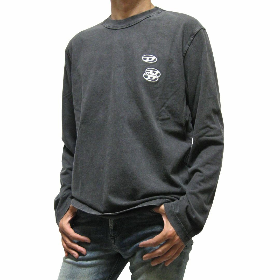 DIESEL オーバルDロゴ ロンT T-CRANE-LS-SLITS Mサイズ DIESEL オーバルDロゴ ロンT T-CRANE-LS-SLITS Mサイズ