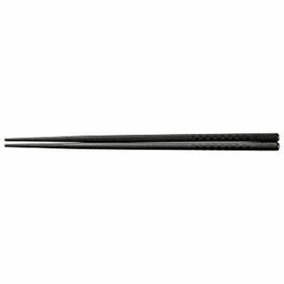 G-PET 22.5cmニュー市松木目四角箸 ブラック 1500001(カトラリー/箸)