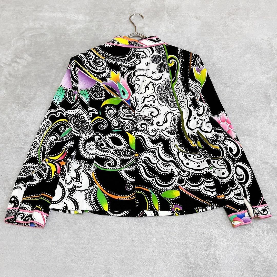 LEONARD - 【LEONARD FASHION】(M) 日本製 デザイン 長袖 LEONARD - 【LEONARD FASHION】(M) 日本製 デザイン 長袖