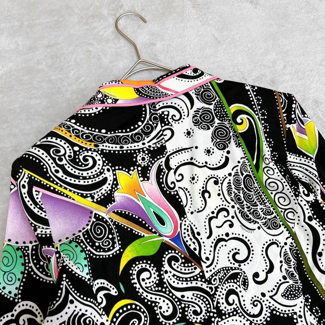 LEONARD - 【LEONARD FASHION】(M) 日本製 デザイン 長袖 LEONARD - 【LEONARD FASHION】(M) 日本製 デザイン 長袖