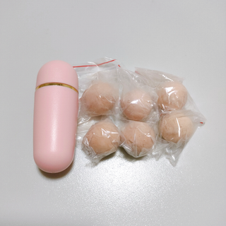 ピンク 油取りボール あぶらとりスティック 顔のマッサージ(その他)