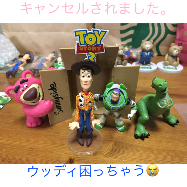 Disney(ディズニー)のトイストーリー3フィギュア5個セット エンタメ/ホビーのおもちゃ/ぬいぐるみ(キャラクターグッズ)の商品写真