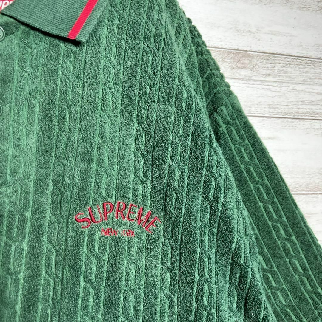 入手困難!!】シュプリーム ✈︎刺繍 パイル生地 ポロシャツ 半袖 入手困難!!】シュプリーム ✈︎刺繍 パイル生地 ポロシャツ 半袖