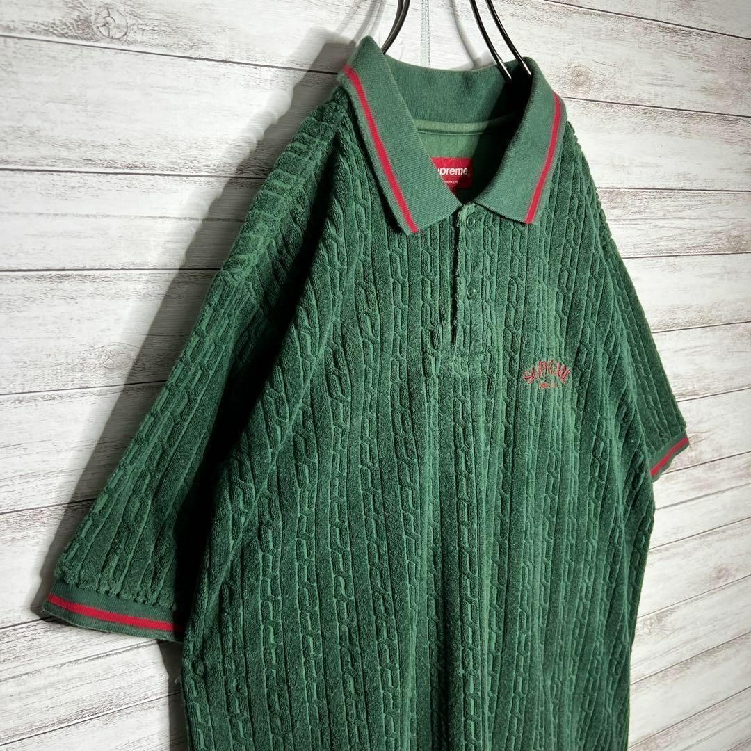 入手困難!!】シュプリーム ✈︎刺繍 パイル生地 ポロシャツ 半袖 入手困難!!】シュプリーム ✈︎刺繍 パイル生地 ポロシャツ 半袖