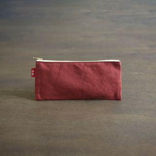倉敷帆布　ペンケース　ベンガラ色(ペンケース/筆箱)
