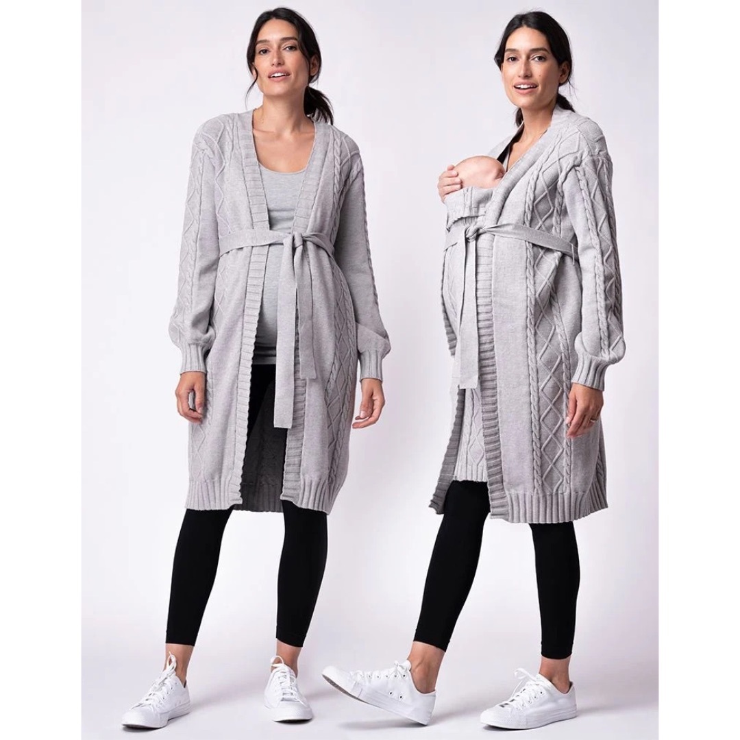 Seraphine - Seraphine 新品 抱っこもOK マタニティ ケーブルニット カーディガン