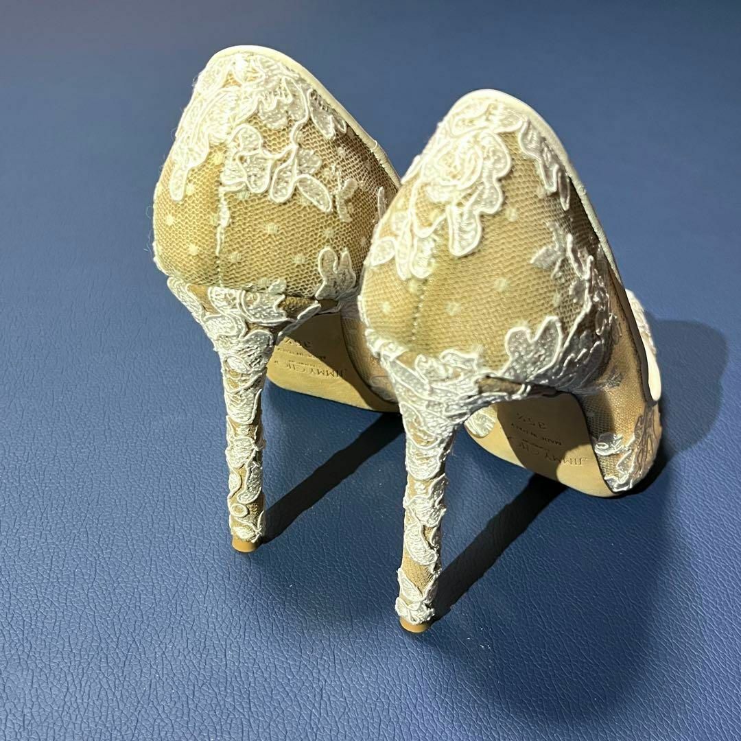 J128 JIMMY CHOO フローラルレースパンプス ブライダルシューズ J128 JIMMY CHOO フローラルレースパンプス ブライダルシューズ