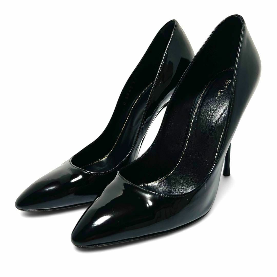 美品✨セルジオロッシ 37/約24㎝ パンプス パテントレザー 美品✨セルジオロッシ 37/約24㎝ パンプス パテントレザー