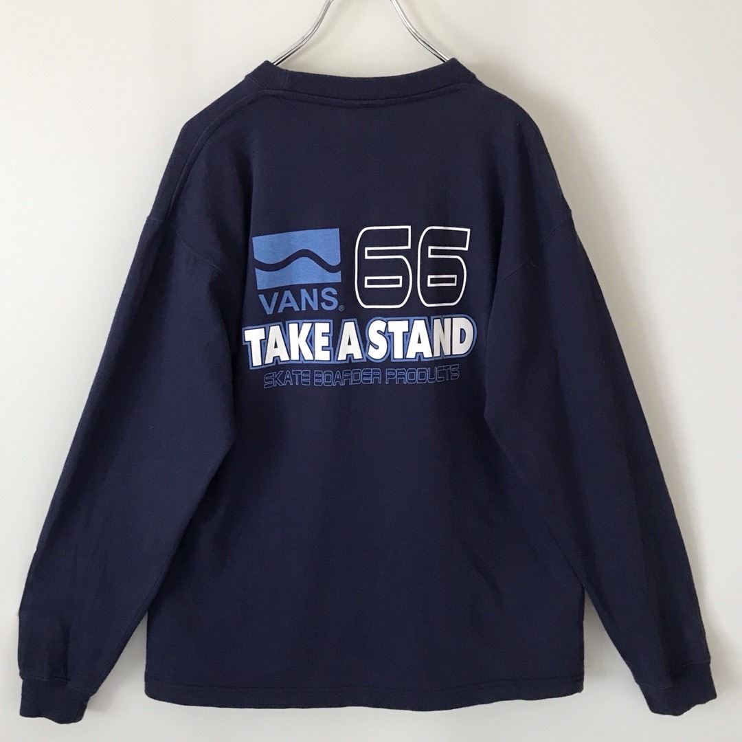 VANS - OLD VANS☆90sサーフラインロゴプリント☆長袖Tシャツ VANS - OLD VANS☆90sサーフラインロゴプリント☆長袖Tシャツ