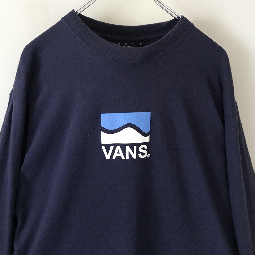 VANS - OLD VANS☆90sサーフラインロゴプリント☆長袖Tシャツ VANS - OLD VANS☆90sサーフラインロゴプリント☆長袖Tシャツ