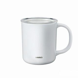 ハリオ(HARIO)のハリオ 真空二重保温マグ 350mL マグカップ ホワイト CMG-350-W(グラス/カップ)