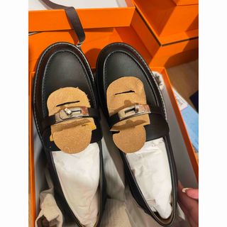 HERMES - エルメス モカシン 《アイコン》39 黒の通販 by Sayi HERMES - エルメス モカシン 《アイコン》39 黒の通販 by Sayi