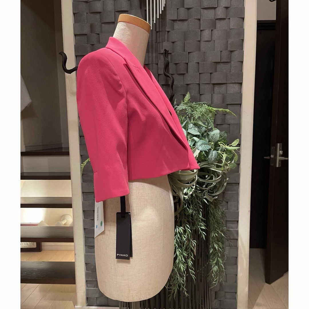 PINKO - 【PINKO】 ⭐︎新品⭐︎ショート丈 クロップド丈 ピンク PINKO - 【PINKO】 ⭐︎新品⭐︎ショート丈 クロップド丈 ピンク