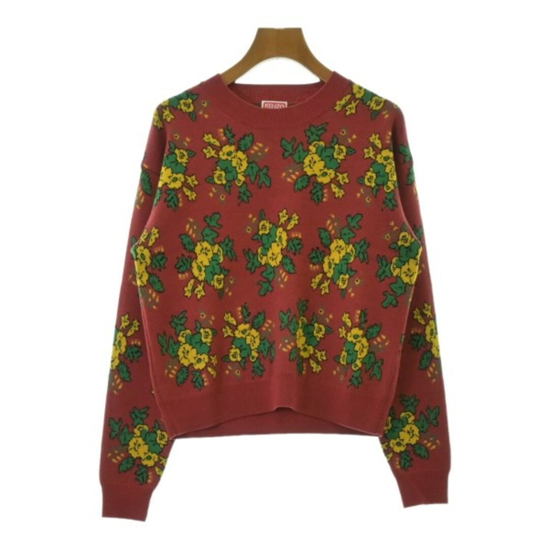 KENZO - KENZO ケンゾー ニット・セーター S 赤x黄x緑(花柄 KENZO - KENZO ケンゾー ニット・セーター S 赤x黄x緑(花柄