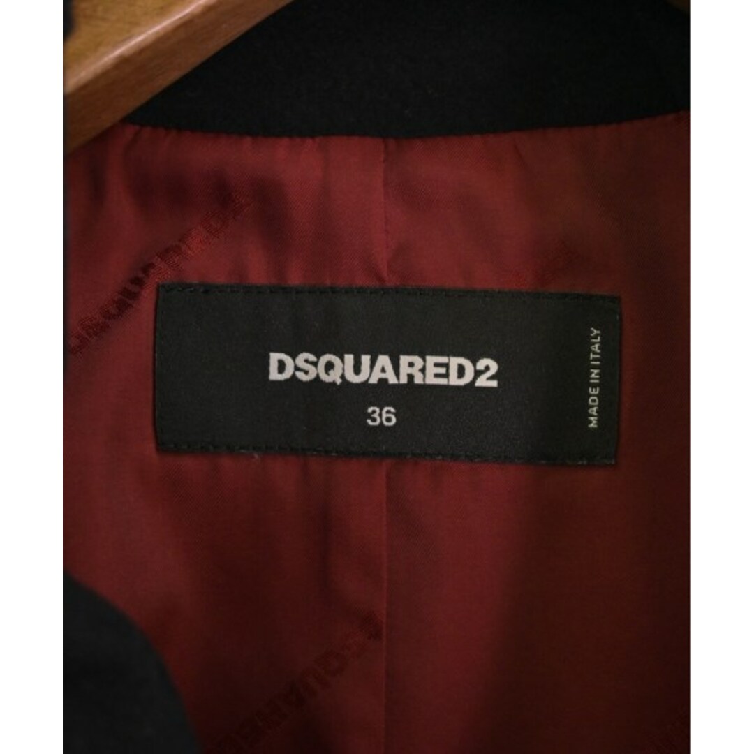 DSQUARED ディースクエアード コート 36(XS位) 黒 【古着