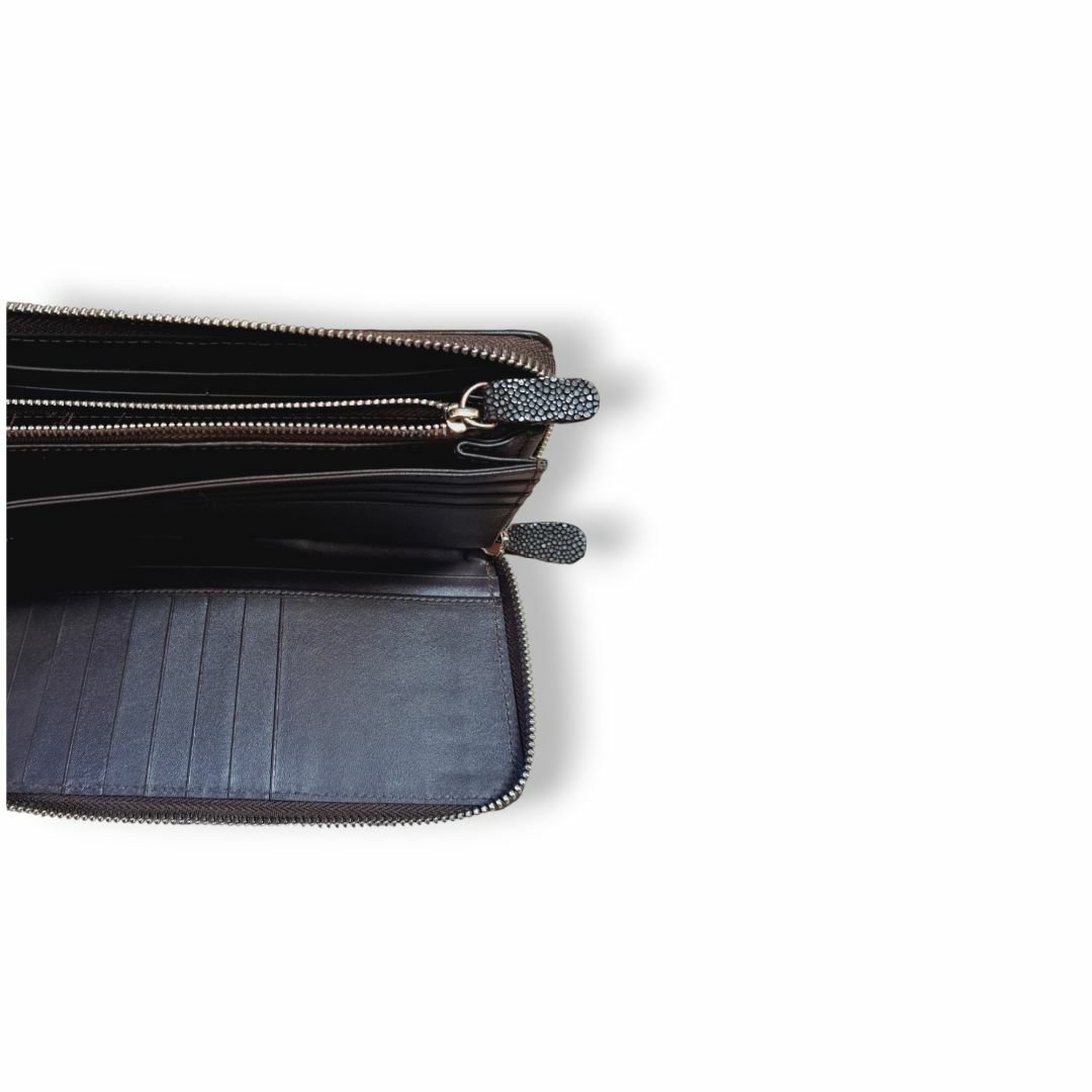 j778【新品】長財布 タイ産 スティングレー ポリッシュ加工 j778【新品】長財布 タイ産 スティングレー ポリッシュ加工