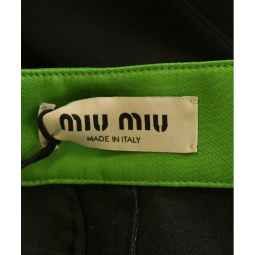 MIU MIU - Miu Miu ミュウミュウ ショートパンツ 38(S位) 黒x緑 MIU MIU - Miu Miu ミュウミュウ ショートパンツ 38(S位) 黒x緑