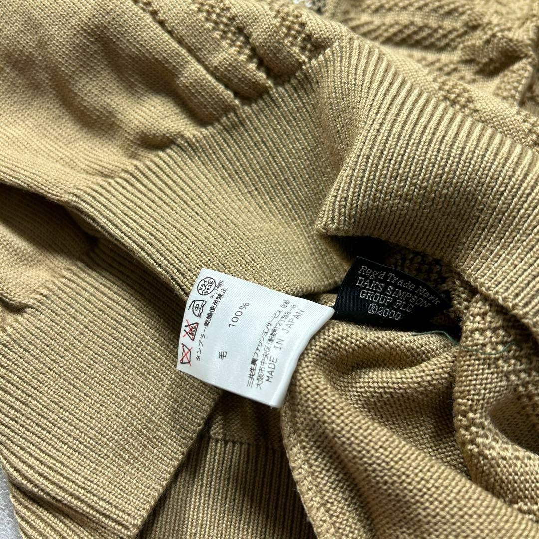 未使用タグ付属 DAKS ダックス ガンクラブチェック セーター 未使用タグ付属 DAKS ダックス ガンクラブチェック セーター