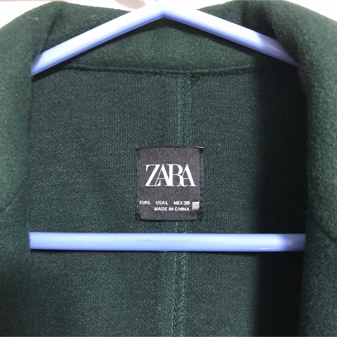 ZARA - ZARA Lサイズ グリーン 緑 ロングコートの通販 by ZARA - ZARA Lサイズ グリーン 緑 ロングコートの通販 by