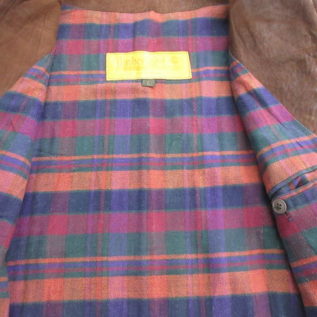 Timberland - XL☆古着 ティンバーランド 長袖 レザー Timberland - XL☆古着 ティンバーランド 長袖 レザー