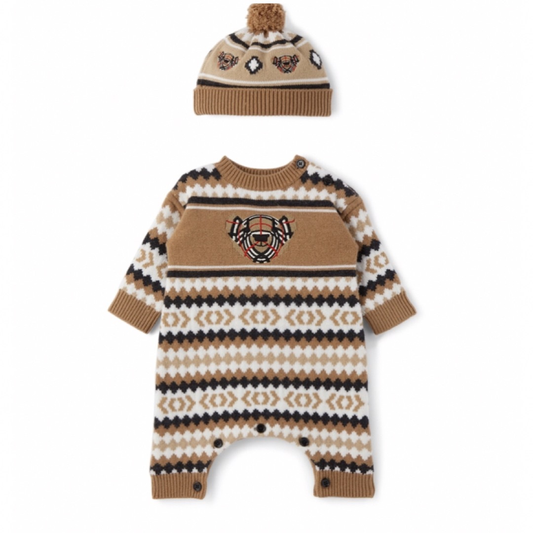 BURBERRY - 新品 バーバリー トーマスベア ニットロンパース BURBERRY - 新品 バーバリー トーマスベア ニットロンパース