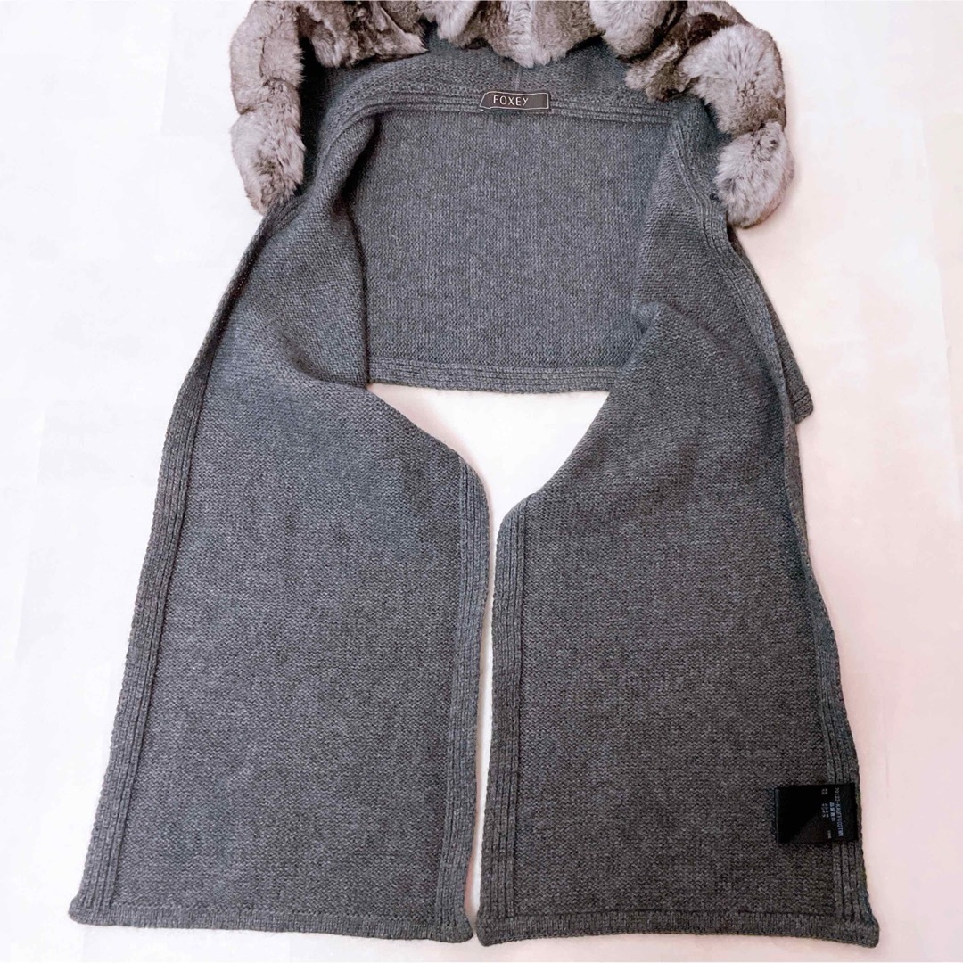 未使用級✨FOXEY フォクシー チンチラ カシミヤ100% ストール 未使用級✨FOXEY フォクシー チンチラ カシミヤ100% ストール