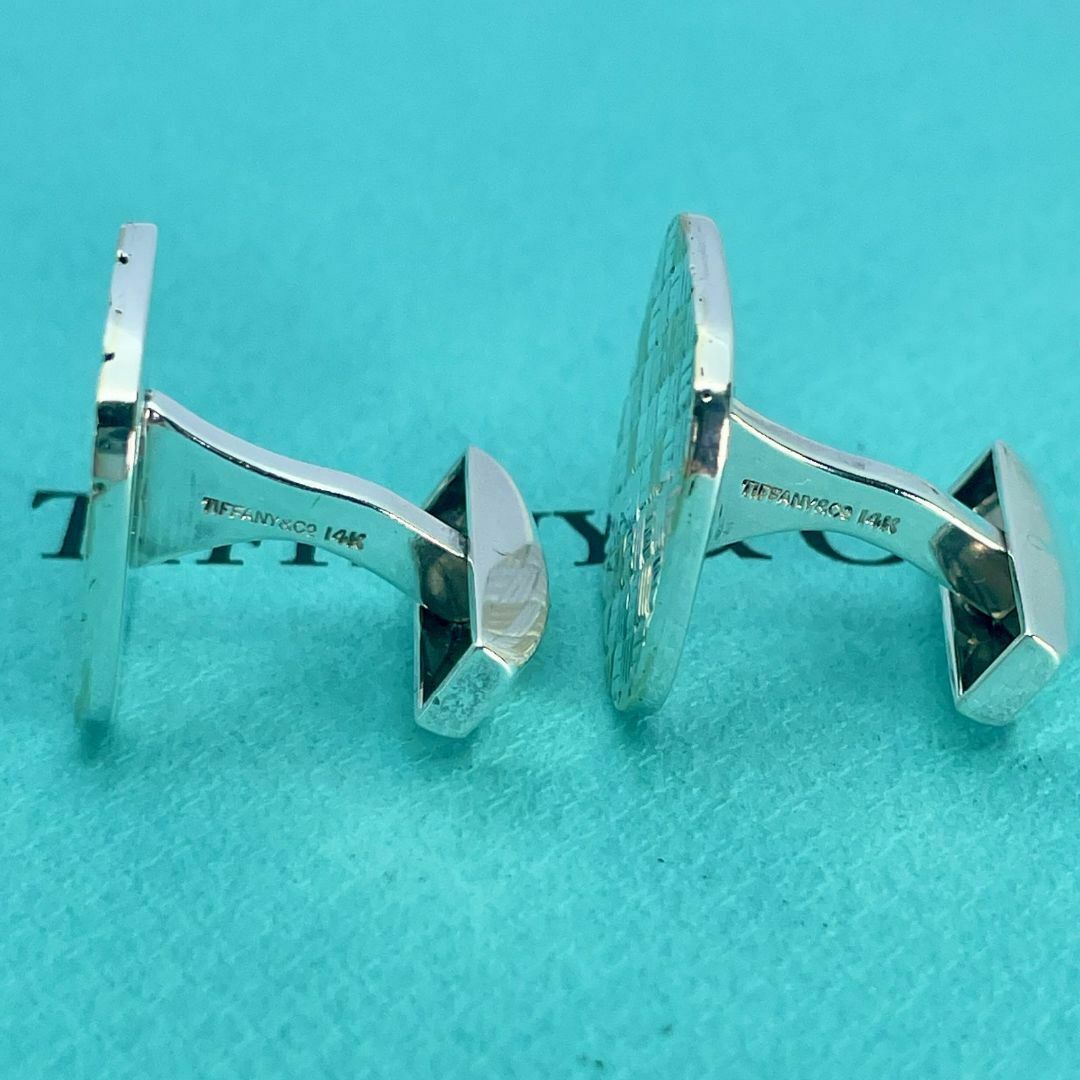 Tiffany & Co. - ティファニー チェック コンビ スクエア カフス Tiffany & Co. - ティファニー チェック コンビ スクエア カフス