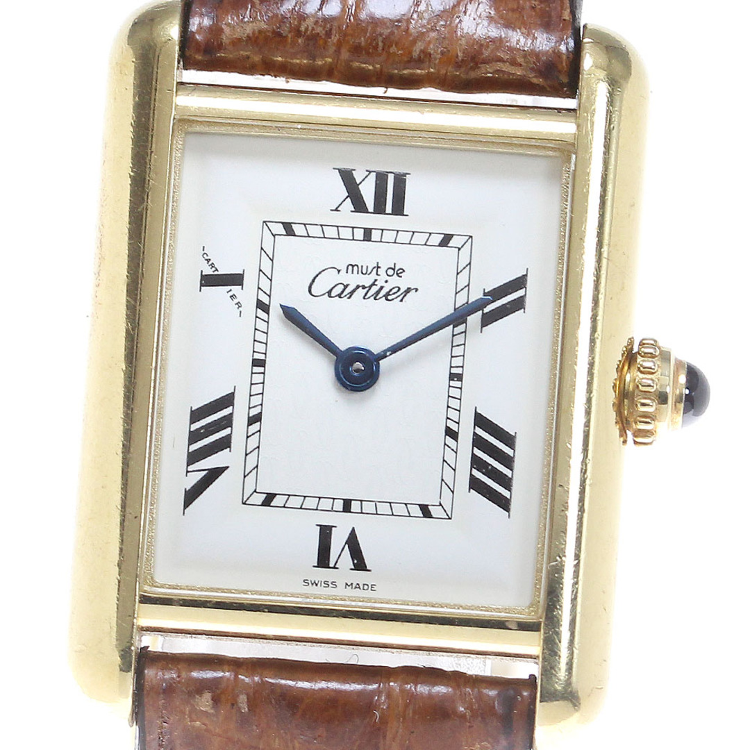 Cartier - カルティエ CARTIER W1013654 マストタンクSM クォーツ レディース 保証書付き_838684