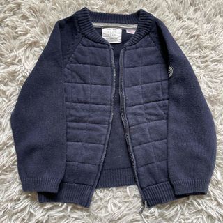 ザラ(ZARA)のZARA baby ニット羽織り　ネイビー　98サイズ(カーディガン)