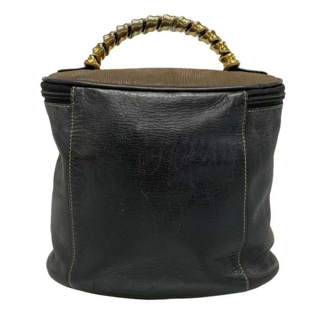 LOEWE - LOEWE(ロエベ) バニティバッグ ベラスケス 黒×ブラウン LOEWE - LOEWE(ロエベ) バニティバッグ ベラスケス 黒×ブラウン