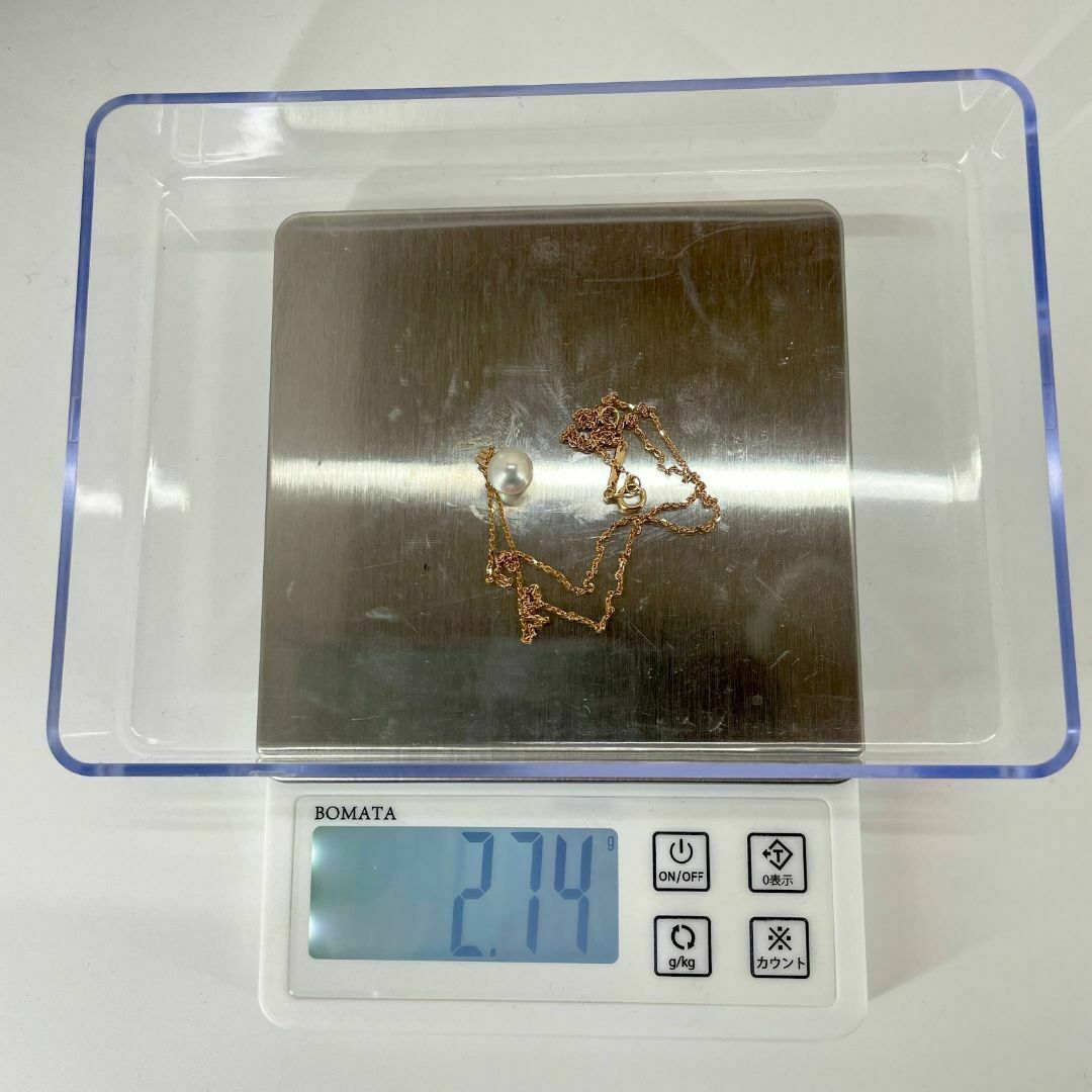俄 - ニワカ 真珠 白澄花 ネックレス K18 アコヤパール 一粒 /24 俄 - ニワカ 真珠 白澄花 ネックレス K18 アコヤパール 一粒 /24