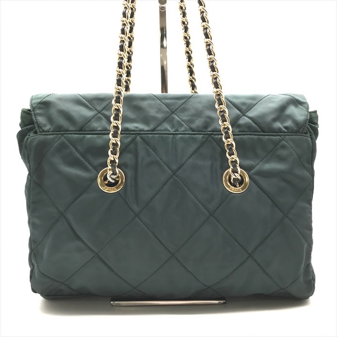 PRADA - 良品 PRADA プラダ 三角ロゴ プレート キルティング PRADA - 良品 PRADA プラダ 三角ロゴ プレート キルティング