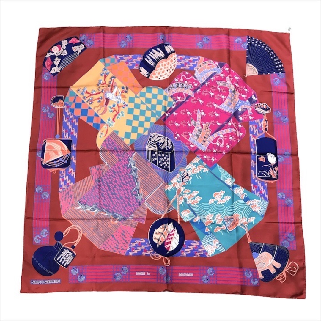 HERMES - 美品 HERMES エルメス カレ90 スカーフ シルク 100 HERMES - 美品 HERMES エルメス カレ90 スカーフ シルク 100