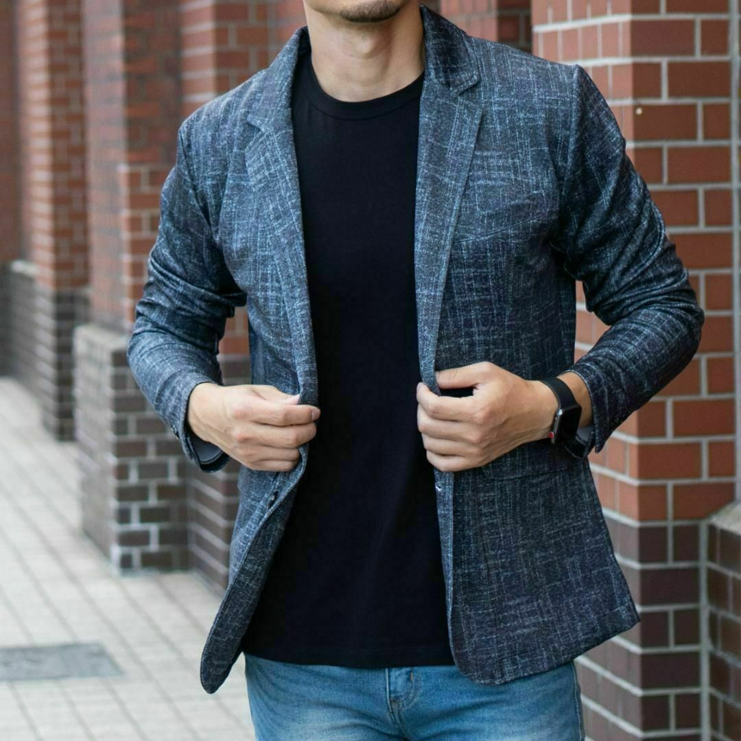 N-フォロー割中□超伸縮 総柄 ストレッチ セットアップ メランジ N-フォロー割中□超伸縮 総柄 ストレッチ セットアップ メランジ
