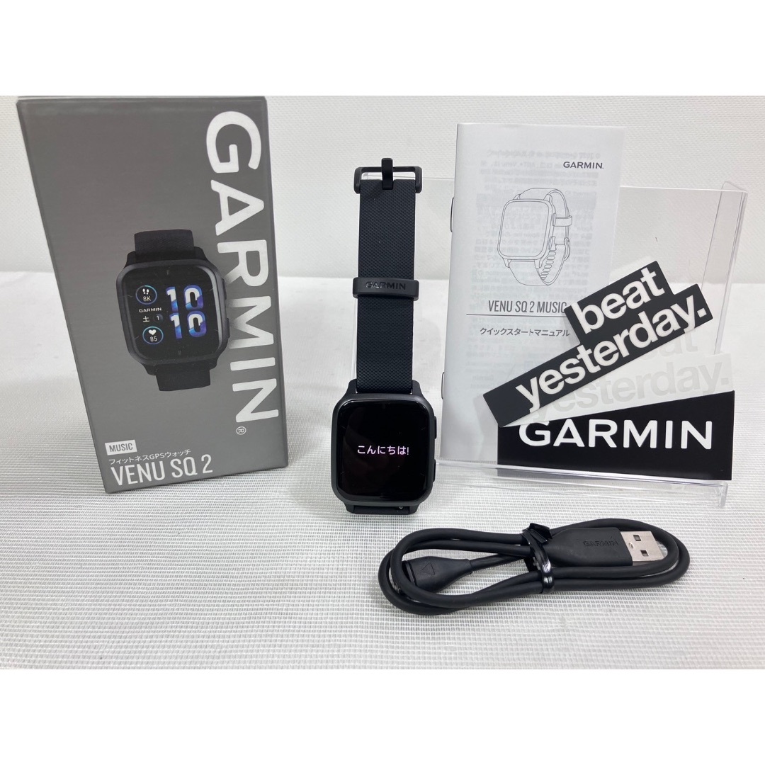 GARMIN - ガーミン Venu Sq 2 Black/Slate 010-02700-70