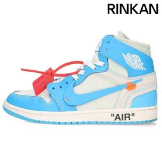ナイキ オフホワイト AIR JORDAN 1 POWDER BLUE UNC AQ0818-148 エアジョーダン1スニーカー メンズ 27cm