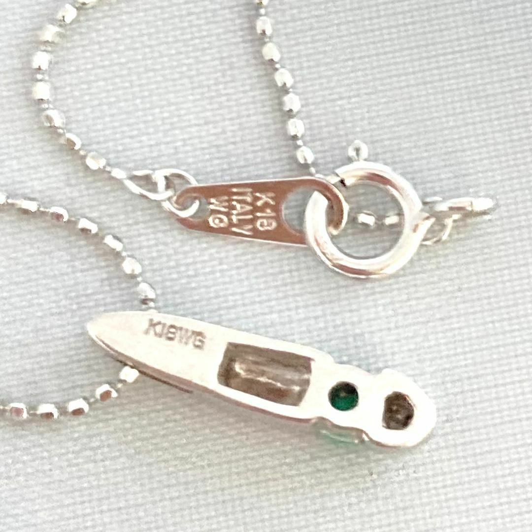 K18WG エメラルド ネックレス K18WG エメラルド ネックレス
