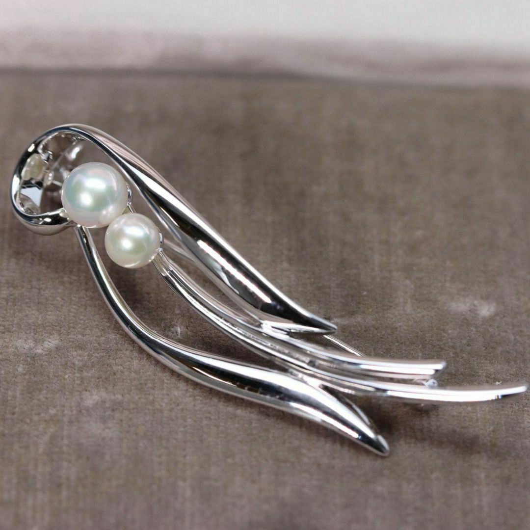 ミキモト 美品 シルバー パール ブローチ /24-2443箱 ブローチ ミキモト 美品 シルバー パール ブローチ /24-2443箱 ブローチ