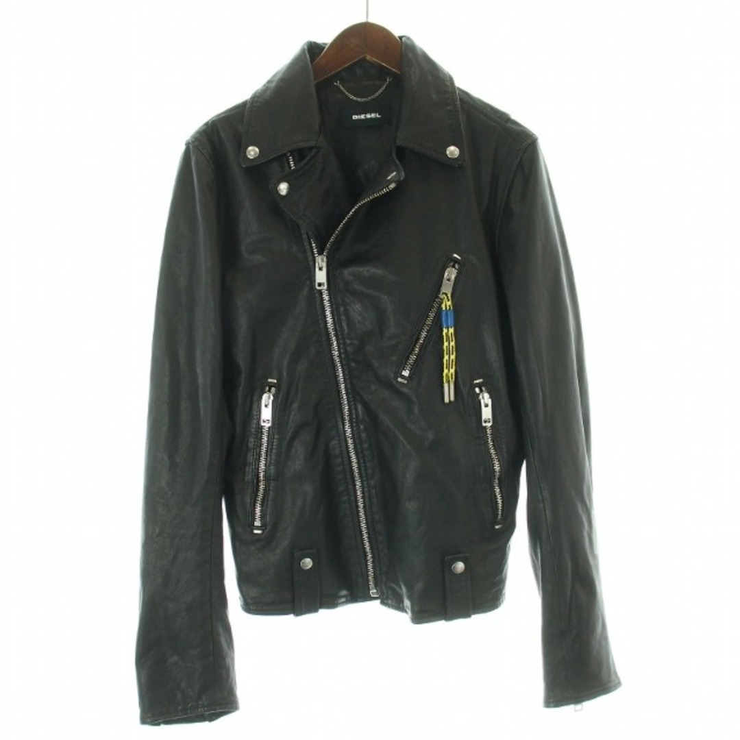 DIESEL L Willcox Jacket レザー ライダース 羊革 黒 ジャケット DIESEL L Willcox Jacket レザー ライダース 羊革 黒 ジャケット