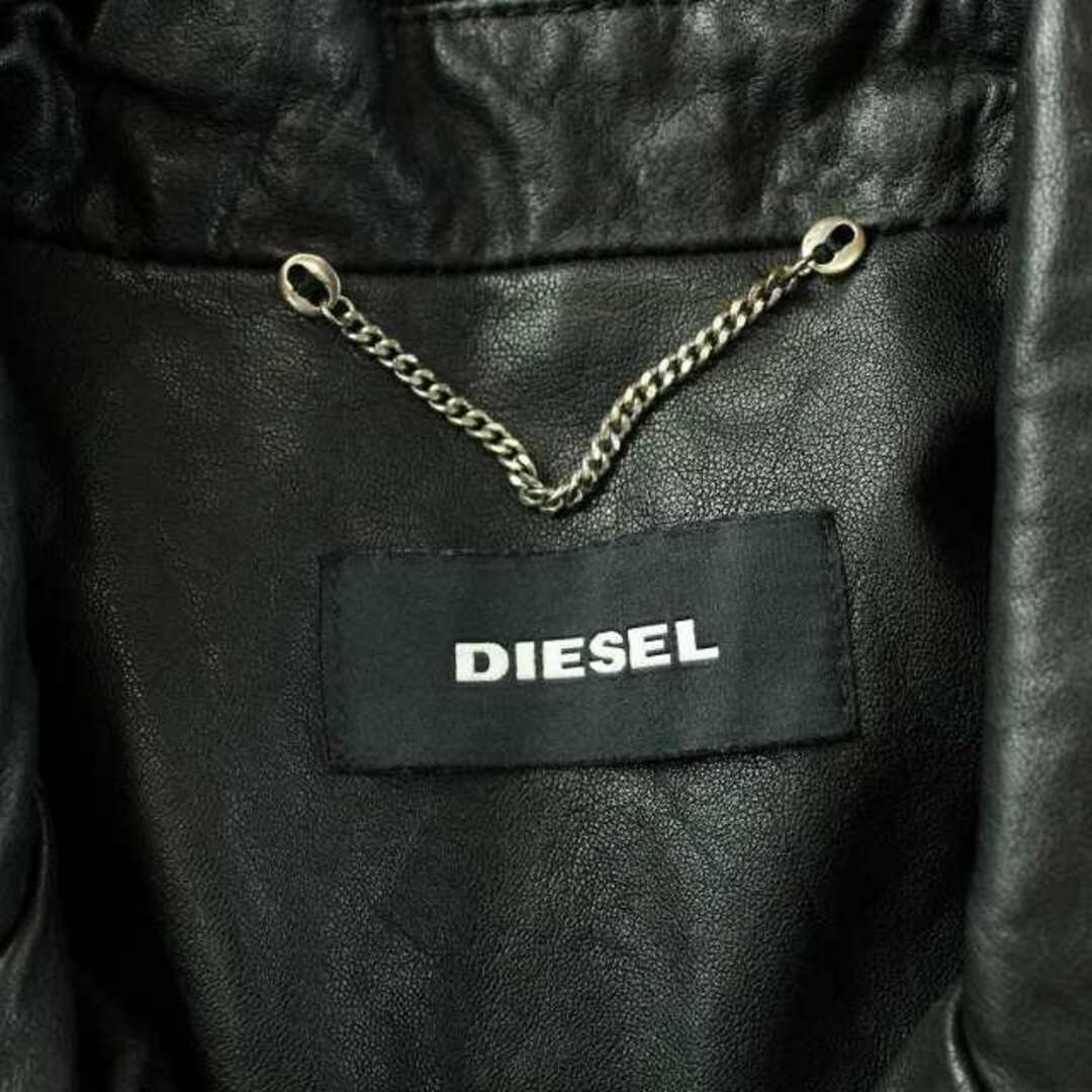 DIESEL L Willcox Jacket レザー ライダース 羊革 黒 ジャケット DIESEL L Willcox Jacket レザー ライダース 羊革 黒 ジャケット