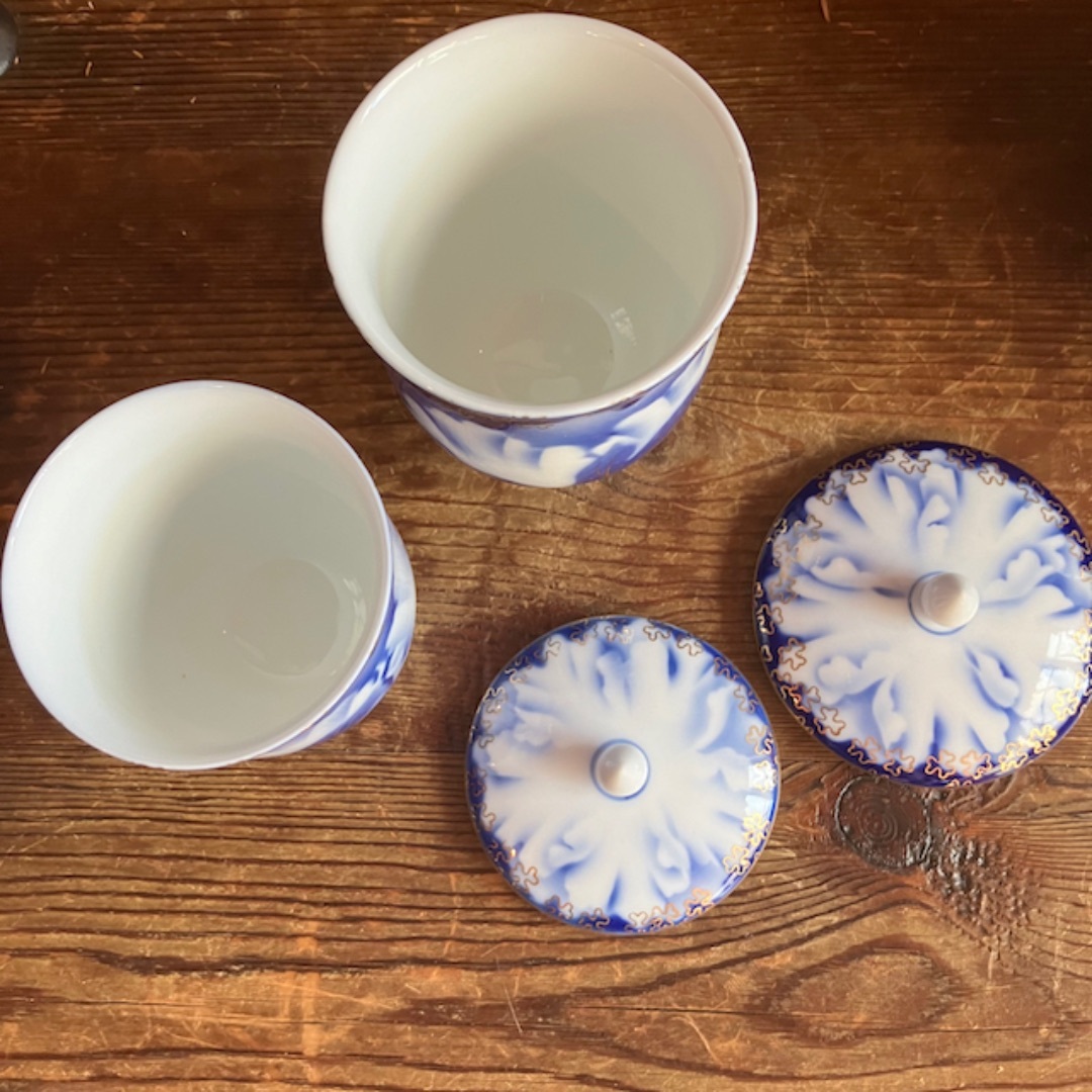 深川製磁 - 深川製 急須 蓋付 夫婦 湯呑み 茶器 煎茶 金彩 染付 深川製磁 - 深川製 急須 蓋付 夫婦 湯呑み 茶器 煎茶 金彩 染付