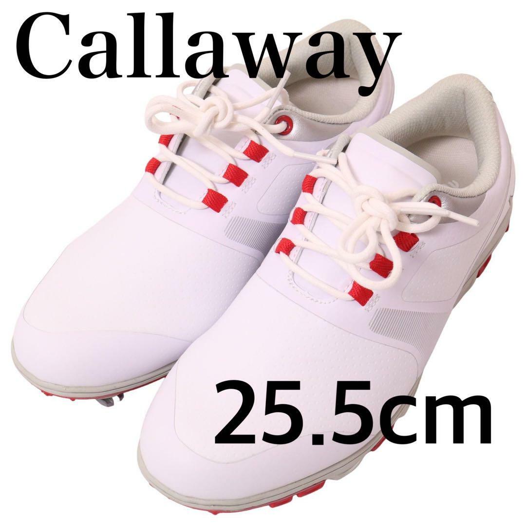 Callaway ゴルフシューズ 25.5cm ホワイト/レッド Callaway ゴルフシューズ 25.5cm ホワイト/レッド