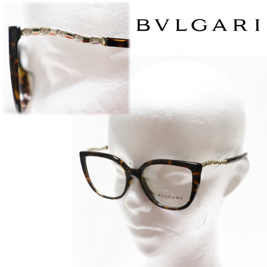 BVLGARI - 《ブルガリ》箱付新品 べっこう柄 メガネフレーム 伊達メガネ ユニセックス
