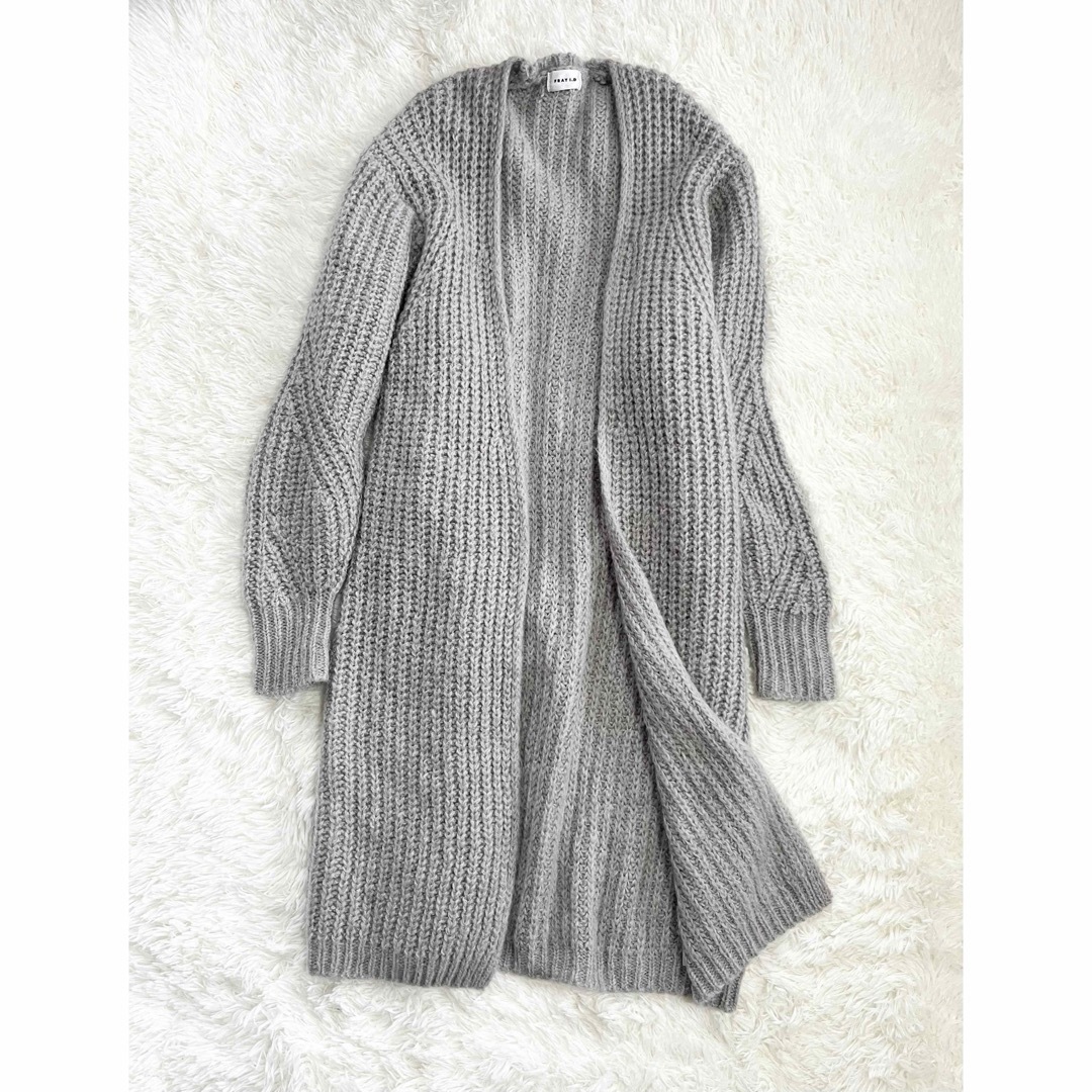 美品 FRAY I.D ニット ガウン 羽織り モヘア 毛 人気 完売 美品 FRAY I.D ニット ガウン 羽織り モヘア 毛 人気 完売